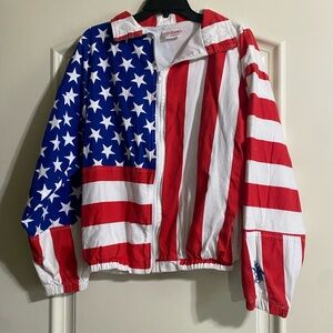 Vintage Budweiser Calab American Flag Jacket